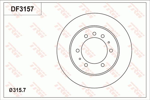 TRW DF3157 - Kočioni disk www.molydon.hr