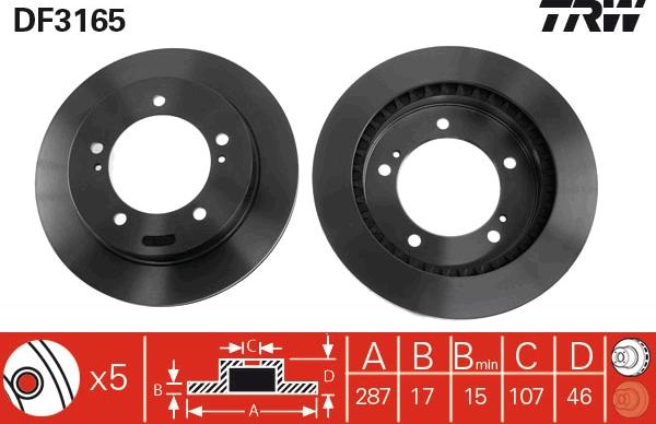 TRW DF3165 - Kočioni disk www.molydon.hr