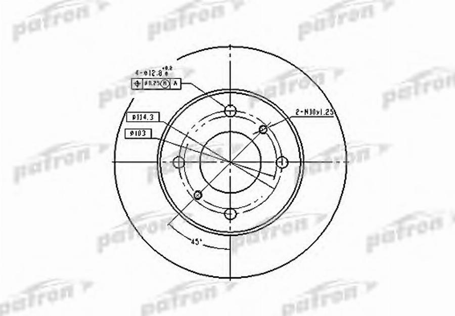 TRW DF2591BP - Kočioni disk www.molydon.hr