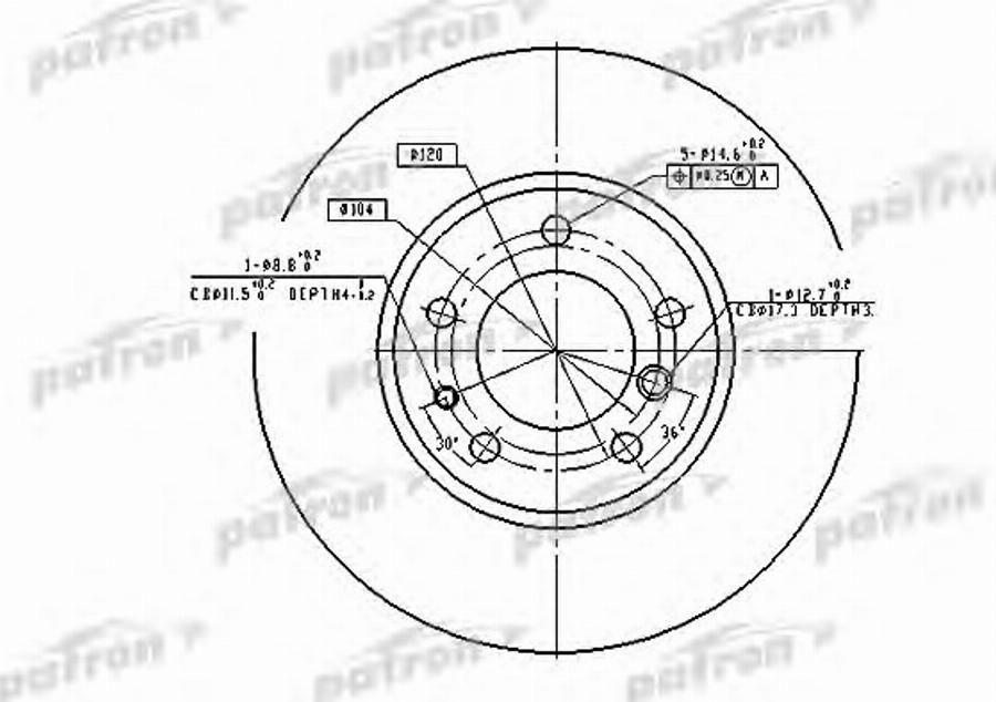 TRW DF2556BP - Kočioni disk www.molydon.hr