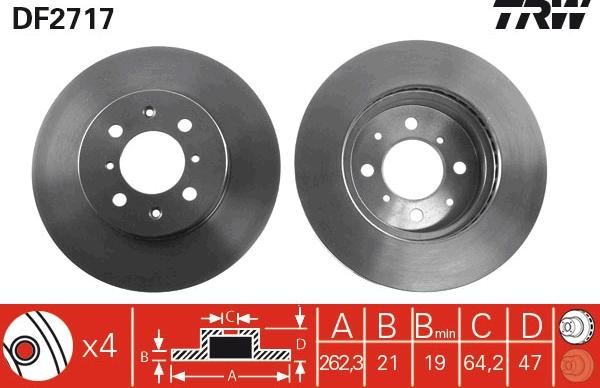 TRW DF2717 - Kočioni disk www.molydon.hr