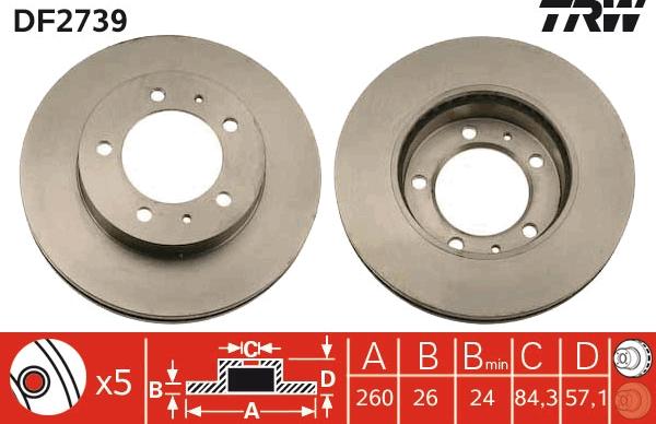 TRW DF2739 - Kočioni disk www.molydon.hr