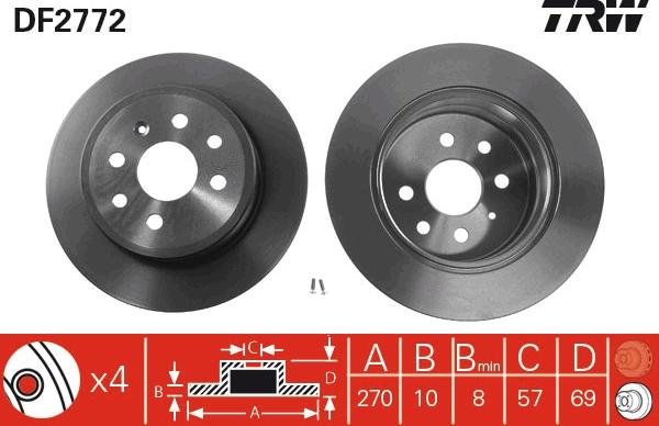 TRW DF2772 - Kočioni disk www.molydon.hr