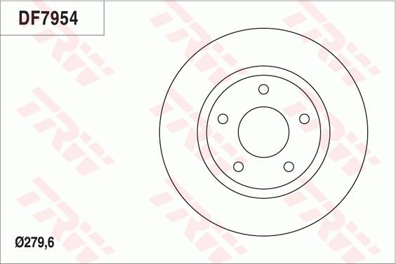 TRW DF7954 - Kočioni disk www.molydon.hr