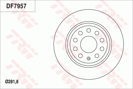 TRW DF7957 - Kočioni disk www.molydon.hr