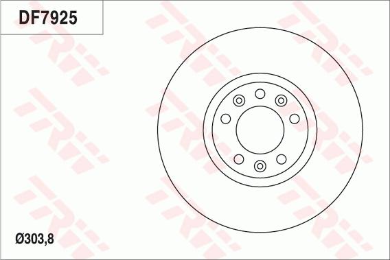 TRW DF7925 - Kočioni disk www.molydon.hr