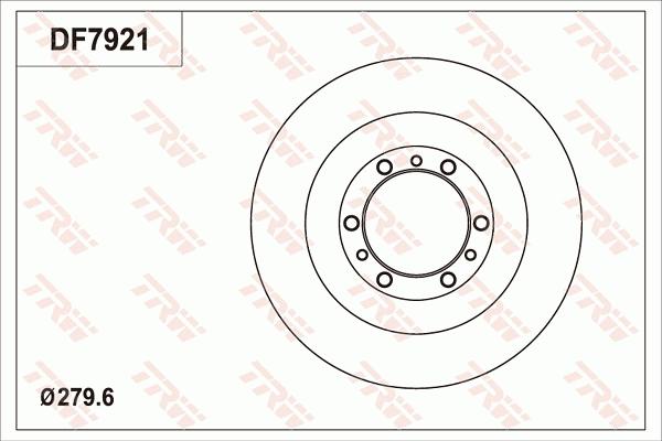 TRW DF7921S - Kočioni disk www.molydon.hr