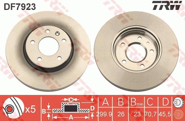 TRW DF7923 - Kočioni disk www.molydon.hr