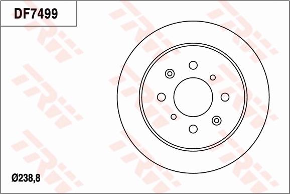 TRW DF7499 - Kočioni disk www.molydon.hr