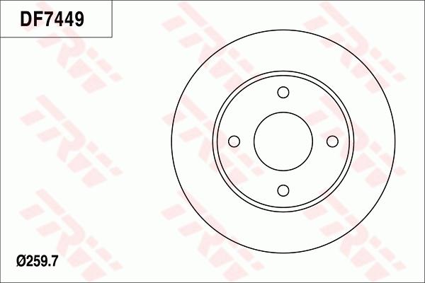 TRW DF7449 - Kočioni disk www.molydon.hr