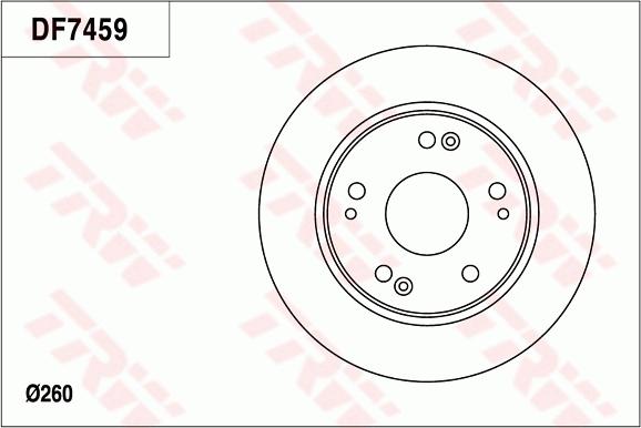 TRW DF7459 - Kočioni disk www.molydon.hr