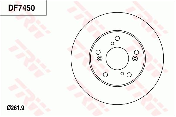 TRW DF7450 - Kočioni disk www.molydon.hr