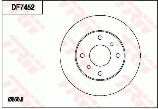 TRW DF7452 - Kočioni disk www.molydon.hr