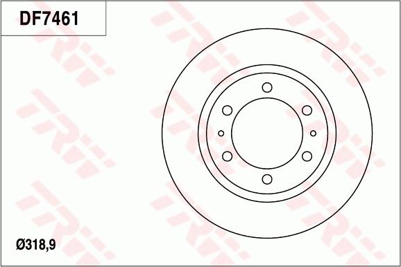 TRW DF7461 - Kočioni disk www.molydon.hr