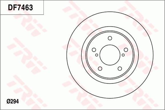 TRW DF7463 - Kočioni disk www.molydon.hr