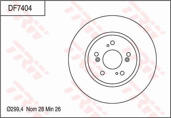 TRW DF7404 - Kočioni disk www.molydon.hr