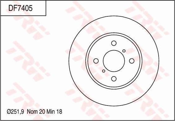 TRW DF7405 - Kočioni disk www.molydon.hr