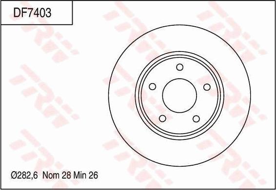 TRW DF7403 - Kočioni disk www.molydon.hr