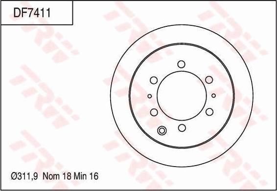 TRW DF7411 - Kočioni disk www.molydon.hr