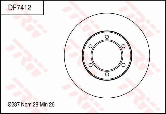 TRW DF7412 - Kočioni disk www.molydon.hr