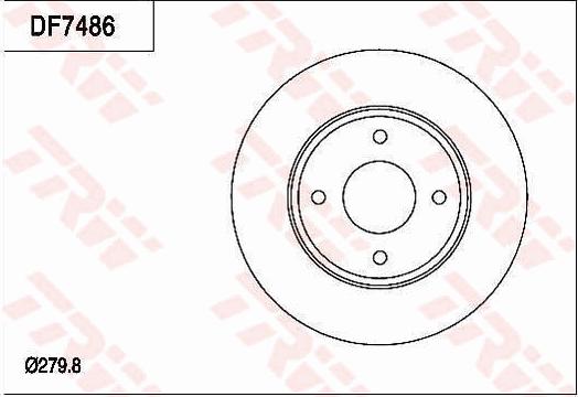 TRW DF7486 - Kočioni disk www.molydon.hr