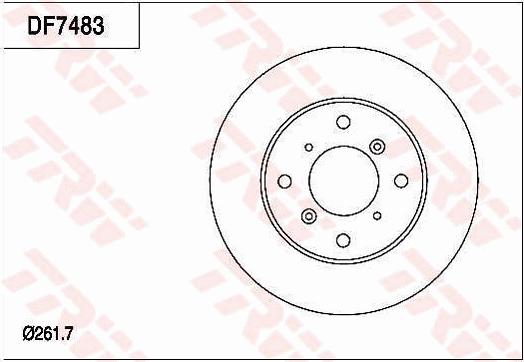 TRW DF7483 - Kočioni disk www.molydon.hr