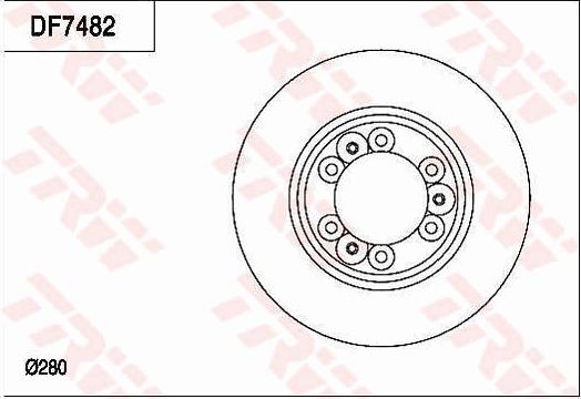 TRW DF7482 - Kočioni disk www.molydon.hr