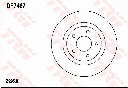 TRW DF7487 - Kočioni disk www.molydon.hr