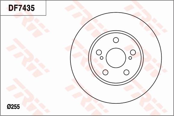 TRW DF7435 - Kočioni disk www.molydon.hr