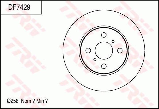 TRW DF7429 - Kočioni disk www.molydon.hr