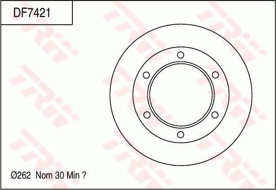 TRW DF7421 - Kočioni disk www.molydon.hr