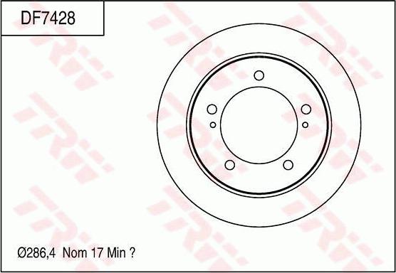 TRW DF7428 - Kočioni disk www.molydon.hr