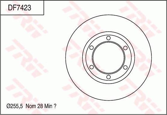 TRW DF7423 - Kočioni disk www.molydon.hr