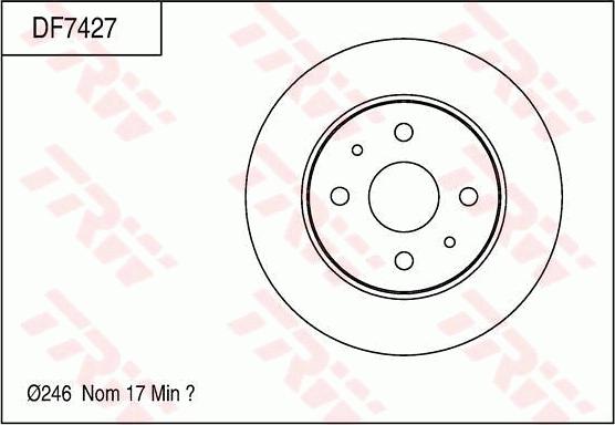 TRW DF7427 - Kočioni disk www.molydon.hr