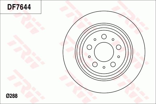 TRW DF7644 - Kočioni disk www.molydon.hr