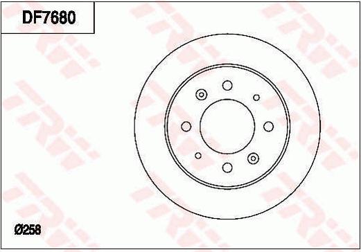 TRW DF7680 - Kočioni disk www.molydon.hr