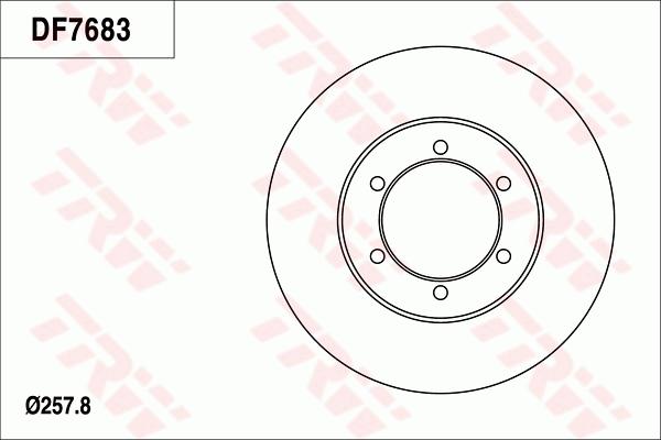 TRW DF7683 - Kočioni disk www.molydon.hr