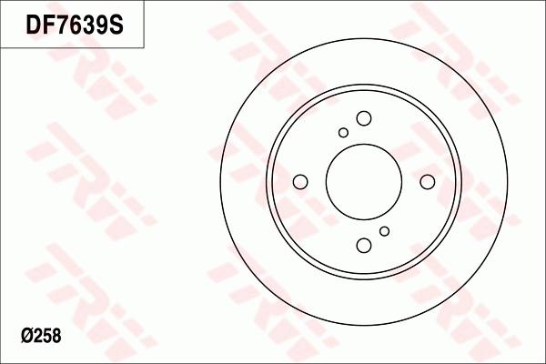 TRW DF7639S - Kočioni disk www.molydon.hr