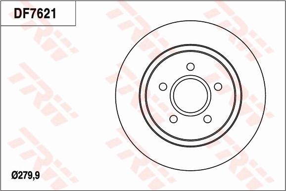 TRW DF7621 - Kočioni disk www.molydon.hr