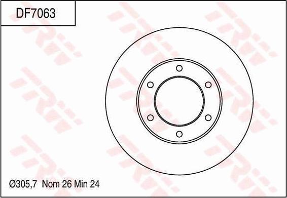 TRW DF7063 - Kočioni disk www.molydon.hr