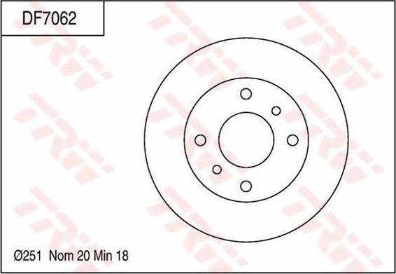 TRW DF7062 - Kočioni disk www.molydon.hr