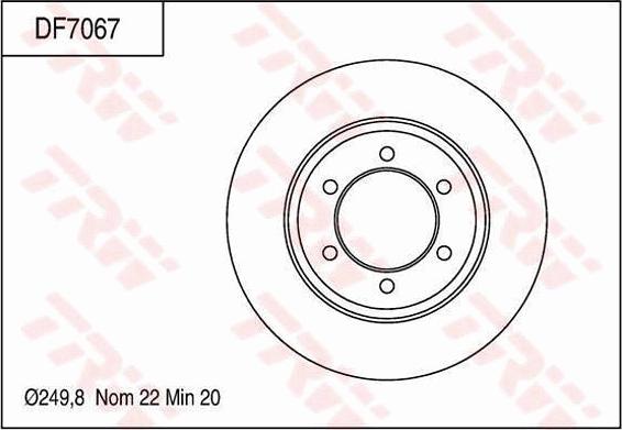 TRW DF7067 - Kočioni disk www.molydon.hr