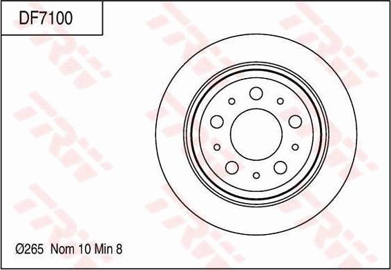 TRW DF7000 - Kočioni disk www.molydon.hr