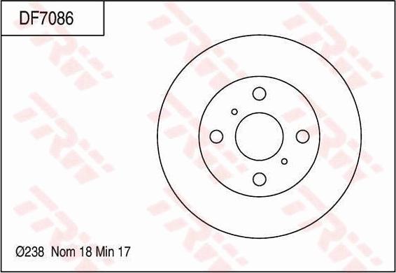 TRW DF7086 - Kočioni disk www.molydon.hr