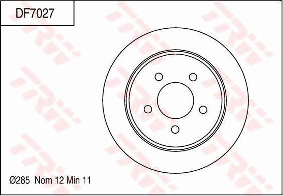 TRW DF7027 - Kočioni disk www.molydon.hr