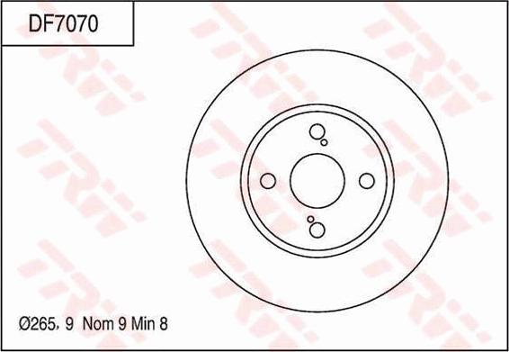 TRW DF7070 - Kočioni disk www.molydon.hr