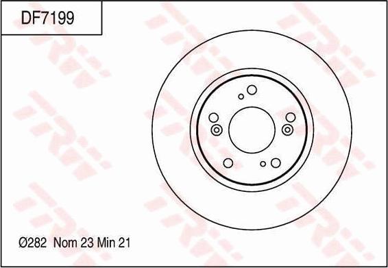 TRW DF7199 - Kočioni disk www.molydon.hr