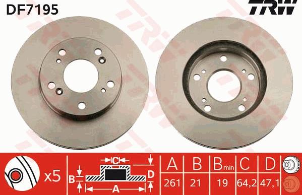 TRW DF7195 - Kočioni disk www.molydon.hr