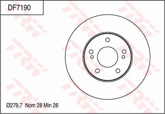 TRW DF7190 - Kočioni disk www.molydon.hr