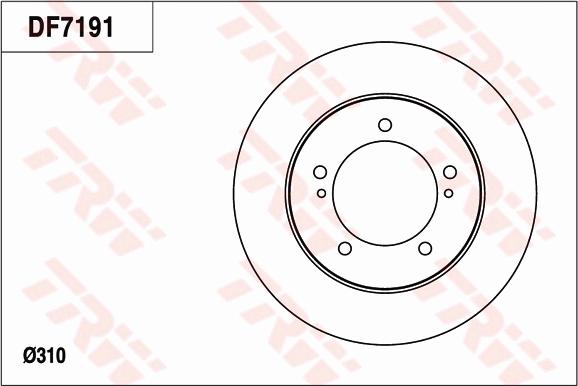 TRW DF7191 - Kočioni disk www.molydon.hr